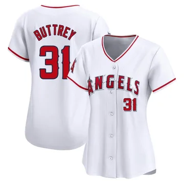 Ty Buttrey Women's Los Angeles Angels Limited Home Jersey - White