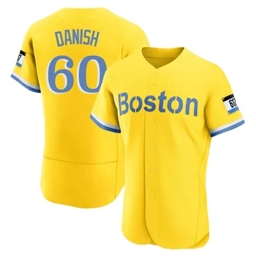 Tyler Danish Men's Boston Red Sox Authentic Blue 2021 City Connect Jersey - Gold/Light