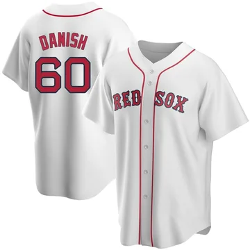 Tyler Danish Men's Boston Red Sox Replica Home Jersey - White