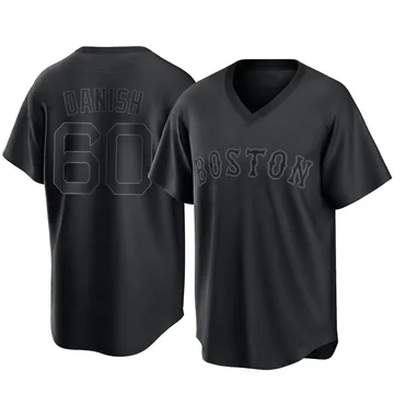 Tyler Danish Men's Boston Red Sox Replica Pitch Fashion Jersey - Black