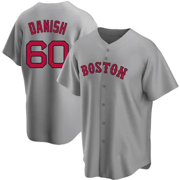 Tyler Danish Men's Boston Red Sox Replica Road Jersey - Gray