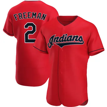 Tyler Freeman Men's Cleveland Guardians Authentic Alternate Jersey - Red