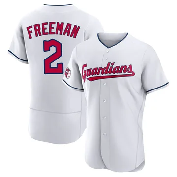 Tyler Freeman Men's Cleveland Guardians Authentic Home Jersey - White