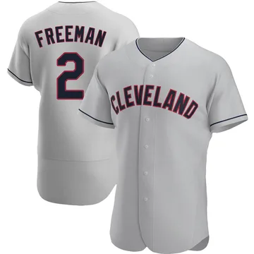 Tyler Freeman Men's Cleveland Guardians Authentic Road Jersey - Gray