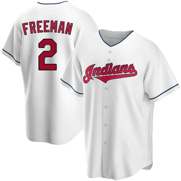 Tyler Freeman Men's Cleveland Guardians Replica Home Jersey - White