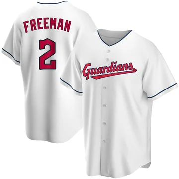 Tyler Freeman Men's Cleveland Guardians Replica Home Jersey - White