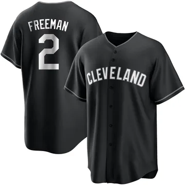 Tyler Freeman Youth Cleveland Guardians Replica Jersey - Black/White