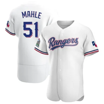 Tyler Mahle Men's Texas Rangers Authentic Home Jersey - White