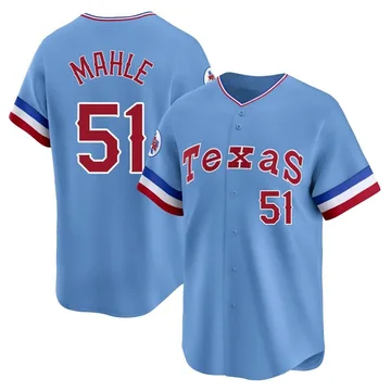 Tyler Mahle Men's Texas Rangers Limited Cooperstown Collection Jersey - Light Blue