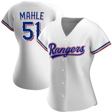 Tyler Mahle Women's Texas Rangers Authentic Home Jersey - White