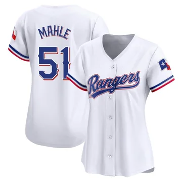 Tyler Mahle Women's Texas Rangers Limited Home Jersey - White