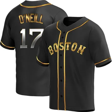 Tyler O'Neill Men's Boston Red Sox Replica Alternate Jersey - Black Golden