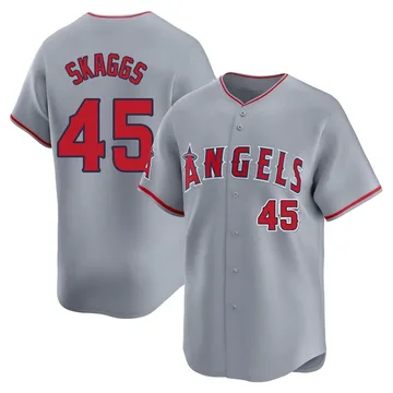 Tyler Skaggs Men's Los Angeles Angels Limited Away Jersey - Gray