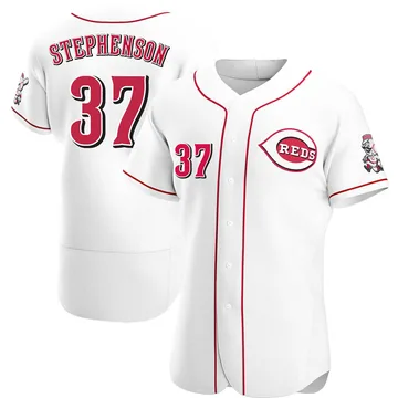 Tyler Stephenson Men's Cincinnati Reds Authentic Home Jersey - White