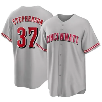 Tyler Stephenson Youth Cincinnati Reds Replica Road Jersey - Gray