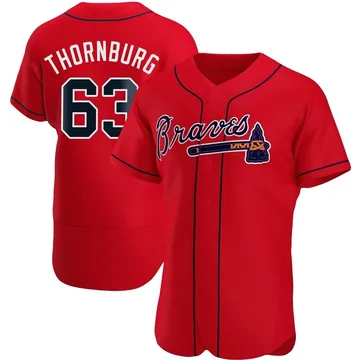 Tyler Thornburg Men's Atlanta Braves Authentic Alternate Jersey - Red