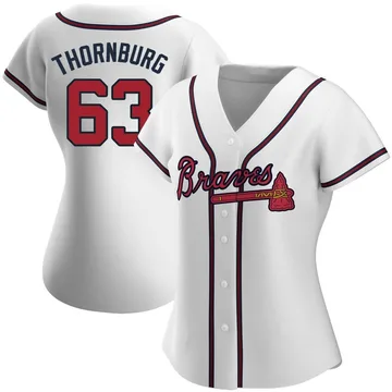 Tyler Thornburg Women's Atlanta Braves Authentic Home Jersey - White