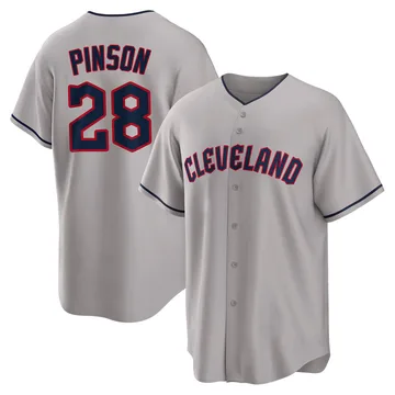 Vada Pinson Youth Cleveland Guardians Replica Road Jersey - Gray