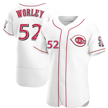 Vance Worley Men's Cincinnati Reds Authentic Home Jersey - White