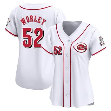 Vance Worley Women's Cincinnati Reds Limited Home Jersey - White