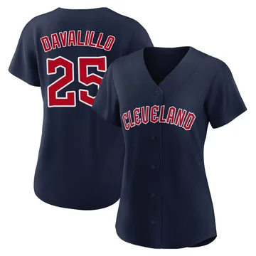 Vic Davalillo Women's Cleveland Guardians Replica Alternate Jersey - Navy