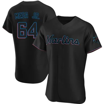 Victor Mesa Jr. Men's Miami Marlins Authentic Alternate Jersey - Black