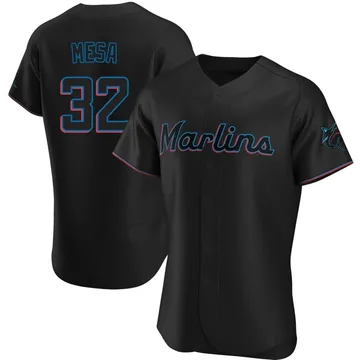 Victor Mesa Men's Miami Marlins Authentic Alternate Jersey - Black