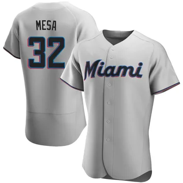 Victor Mesa Men's Miami Marlins Authentic Road Jersey - Gray