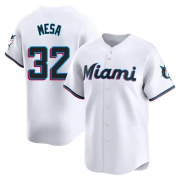 Victor Mesa Men's Miami Marlins Limited Home Jersey - White