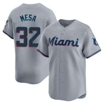 Victor Mesa Men's Miami Marlins Limited Road Jersey - Gray