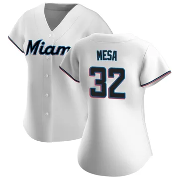 Victor Mesa Women's Miami Marlins Authentic Home Jersey - White