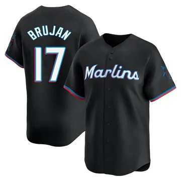 Vidal Brujan Men's Miami Marlins Limited Alternate Jersey - Black