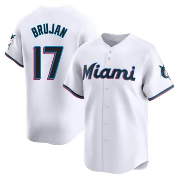 Vidal Brujan Men's Miami Marlins Limited Home Jersey - White