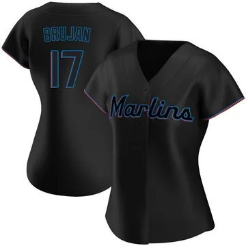 Vidal Brujan Women's Miami Marlins Replica Alternate Jersey - Black