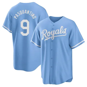 Vinnie Pasquantino Men's Kansas City Royals Replica 2022 Alternate Jersey - Light Blue