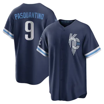 Vinnie Pasquantino Men's Kansas City Royals Replica 2022 City Connect Jersey - Navy