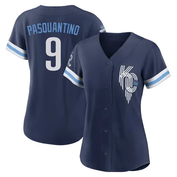 Vinnie Pasquantino Women's Kansas City Royals Authentic 2022 City Connect Jersey - Navy