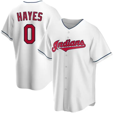 Willie Mays Hayes Men's Cleveland Guardians Replica Home Jersey - White