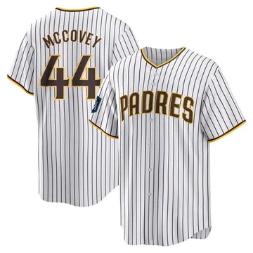 Willie Mccovey Men's San Diego Padres Replica 2024 World Tour Seoul Series Home Jersey - White