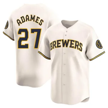 Willy Adames Men's Milwaukee Brewers Limited Home Jersey - Cream