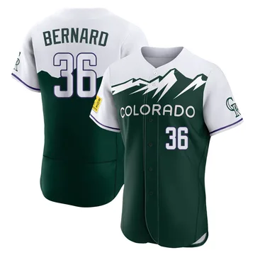 Wynton Bernard Men's Colorado Rockies Authentic 2022 City Connect Jersey - Green