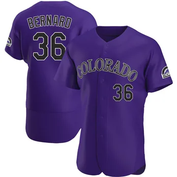 Wynton Bernard Men's Colorado Rockies Authentic Alternate Jersey - Purple