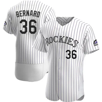 Wynton Bernard Men's Colorado Rockies Authentic Home Jersey - White