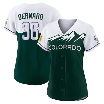 Wynton Bernard Women's Colorado Rockies Authentic 2022 City Connect Jersey - Green