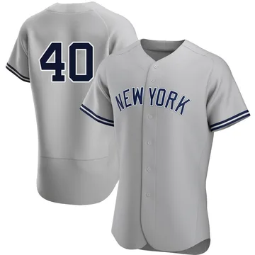 Yedrinson Aguilera Men's New York Yankees Authentic Road Jersey - Gray