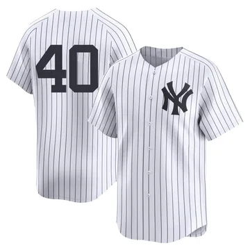 Yedrinson Aguilera Men's New York Yankees Limited Yankee Home 2nd Jersey - White