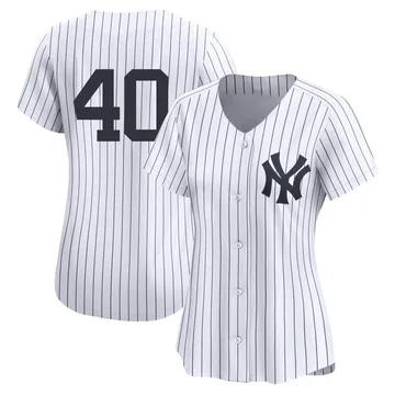 Yedrinson Aguilera Women's New York Yankees Limited Yankee Home 2nd Jersey - White