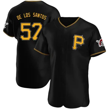 Yerry De Los Santos Men's Pittsburgh Pirates Authentic Alternate Jersey - Black