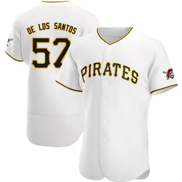 Yerry De Los Santos Men's Pittsburgh Pirates Authentic Home Jersey - White