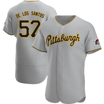 Yerry De Los Santos Men's Pittsburgh Pirates Authentic Road Jersey - Gray